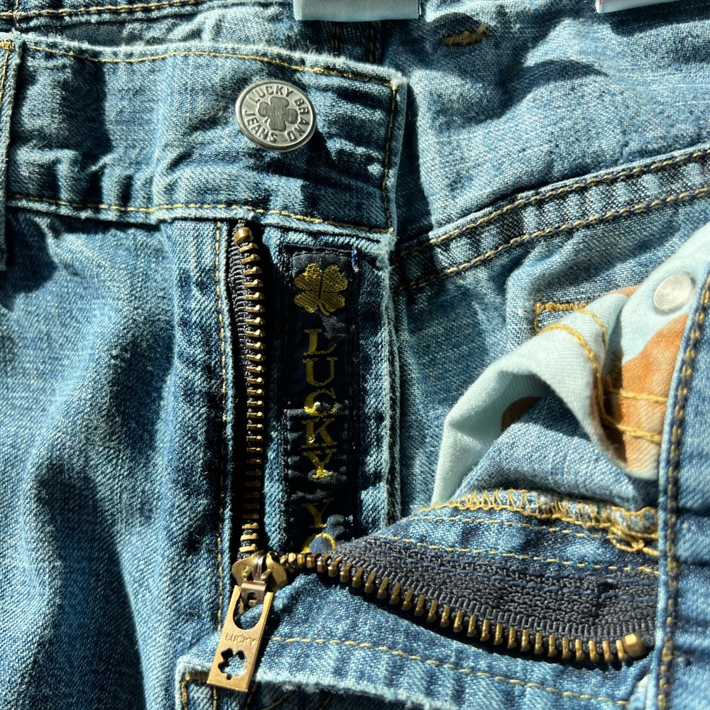 Vintage Lucky Brand flare leg dungarees
